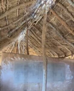 the roof inside the Muchenga in Zambia